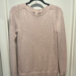 Soft pink crew neck sweater